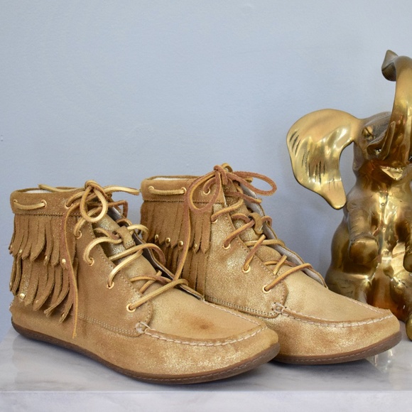 Sperry Shoes - Sperry Gold Ankle Moccasin Boots